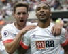 Callum Wilson and Dan Gosling celebrate for Bournemouth.