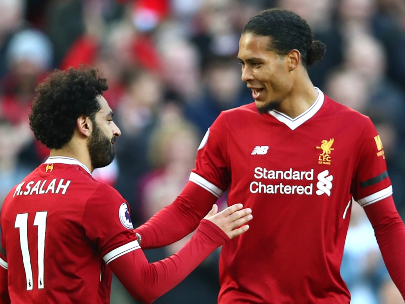 Liverpool's Van Dijk 'not worried at all' about Mohamed Salah's form