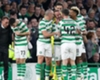 Celtic players celebrate Leigh Griffiths' goal.