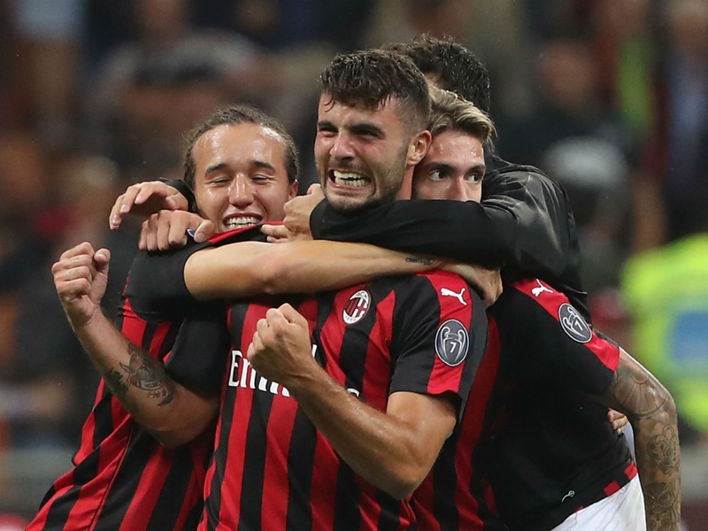 AC Milan 2 Roma 1: Cutrone late show thrills San Siro