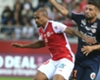 Thomas Fontaine Andy Delort Reims Montpellier Ligue 1 01092018 Thomas Fontaine Andy Delort Reims Montpellier Ligue 1 01092018