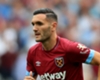 West Ham striker Lucas Perez