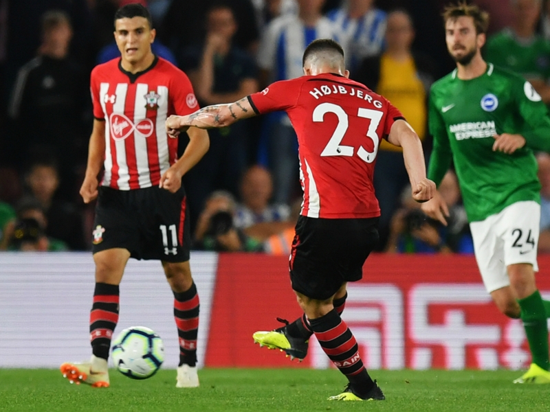Southampton 2 Brighton and Hove Albion 2: Visitors bounce back after Hojbjerg howitzer