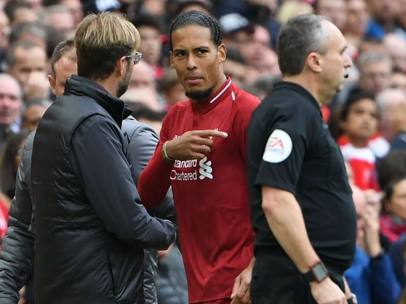 Klopp: Van Dijk may play through pain against Chelsea