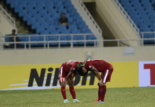 Pemain Indonesia layu usai kalah dari Filipina
