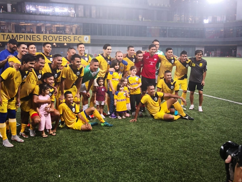 This group of fans couldn't stop cheering during Mustafic's testimonial match