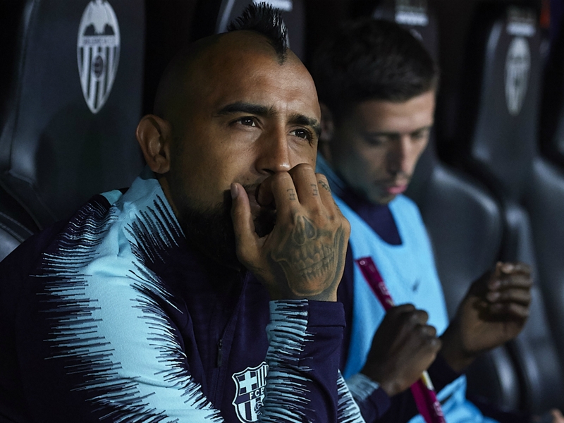 Vidal not happy with Barca role but no problem with Valverde