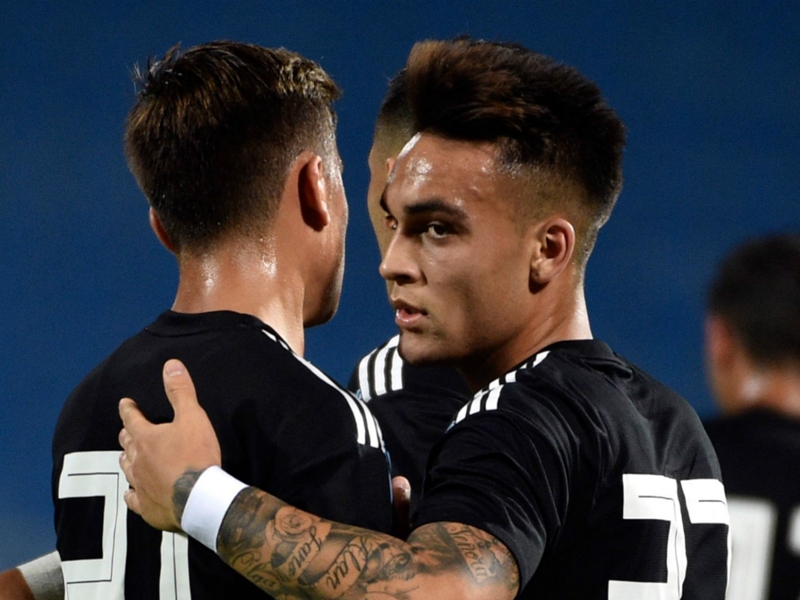 Inter's Lautaro Martinez thrilled with debut Argentina goal