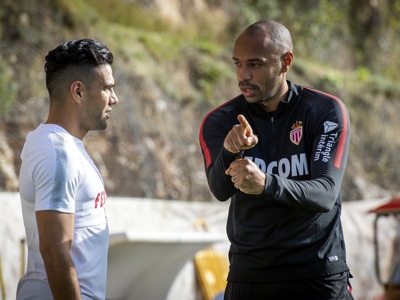 Monaco - Quand Thierry Henry expliquait à Falcao comment faire un appel de balle