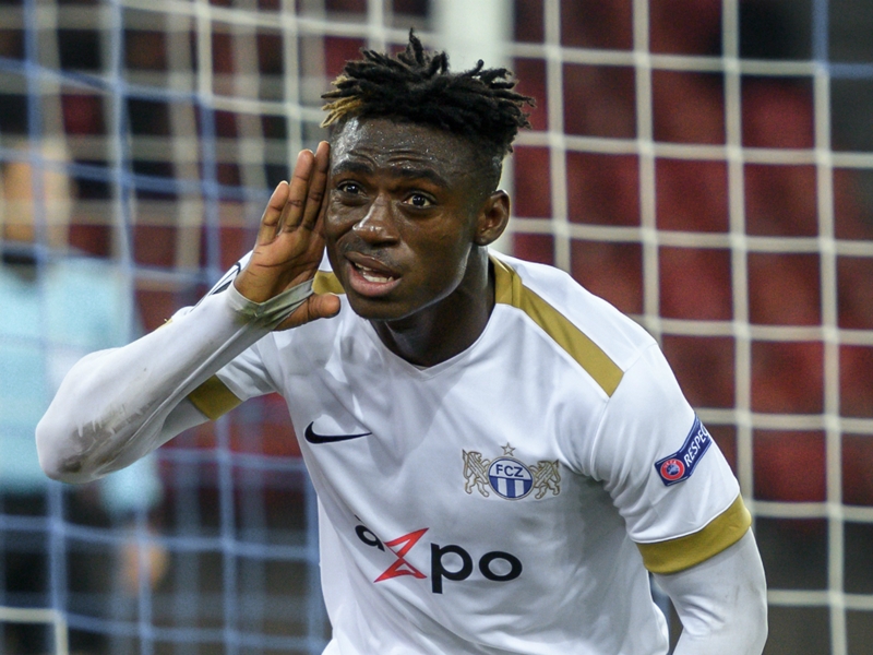 FC Zurich's Stephen Odey scores winner vs. Bayer Leverkusen