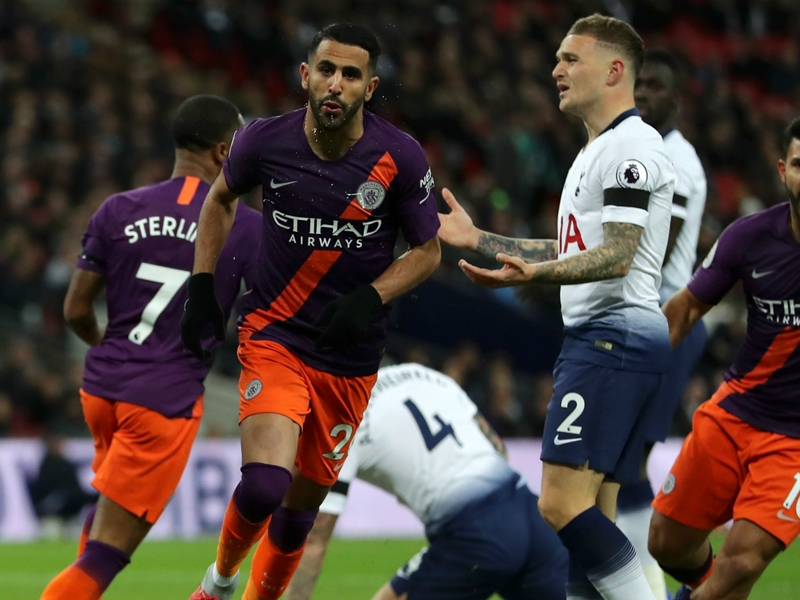 Tottenham 0 Manchester City 1: Mahrez settles ragged Wembley showdown