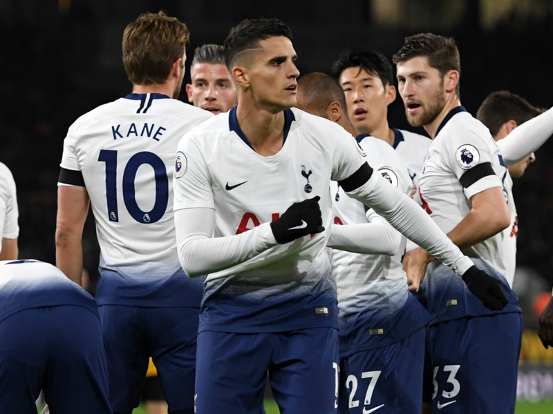 Wolves 2 Tottenham 3: Foyth flails but Pochettino's men hold on
