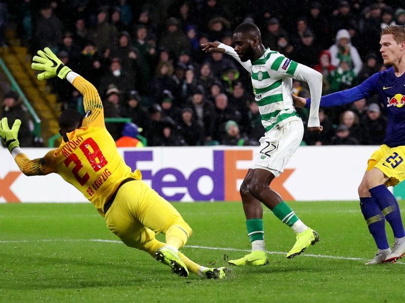 Celtic 2 RB Leipzig 1: Edouard breathes Europa League life into Hoops