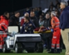 Mateo Musacchio is taken from the field on a stretcher Mateo Musacchio is taken from the field on a stretcher