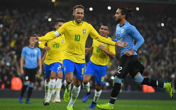 Neymar Brazil v Uruguay Friendly 16112018