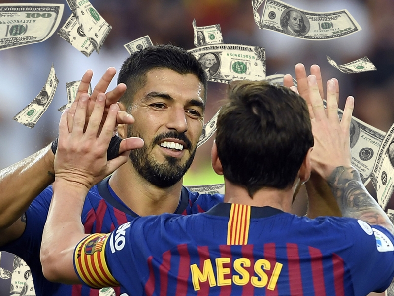 برشلونة في الصدارة - قائمة أعلى أجور اللاعبين بالأندية في العالم برشلونة في الصدارة - قائمة أعلى أجور اللاعبين بالأندية في العالم