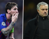 Lionel Messi and Jose Mourinho, Champions League draw Lionel Messi and Jose Mourinho, Champions League draw