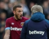 Marko Arnautovic and Manuel Pellegrini shared a heated exchange