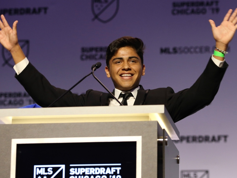 Amaya continues rapid rise by becoming first overall pick in 2019 MLS draft