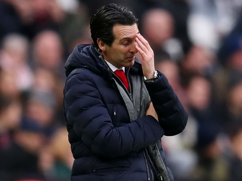 Emery worried by Arsenal away form after loss to West Ham