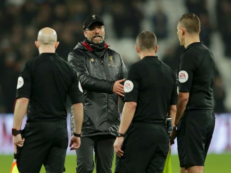 'If I made a big mistake in the first half...' - Klopp hints at biased officiating in West Ham draw