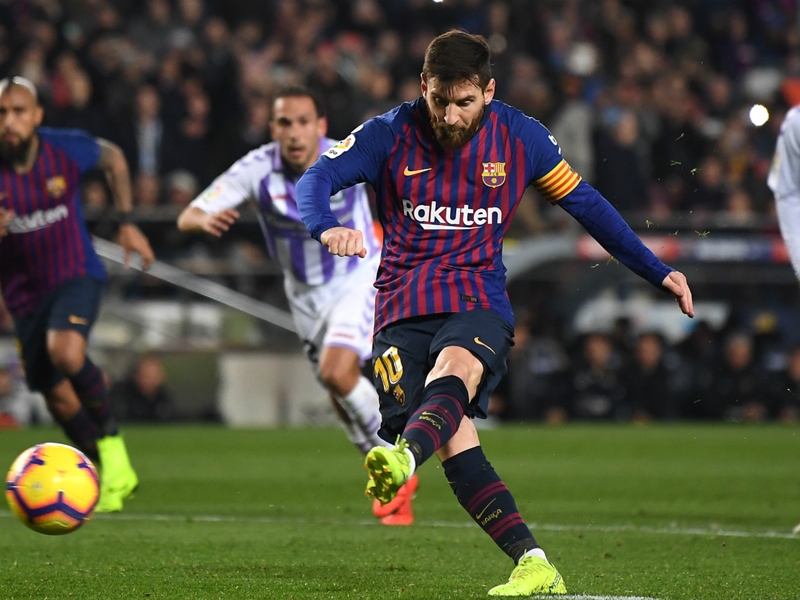 Barça-Valladolid 1-0, Un Barça remanié s'impose grâce à un Messi record