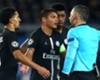 PSG contest a penalty decision against Manchester United