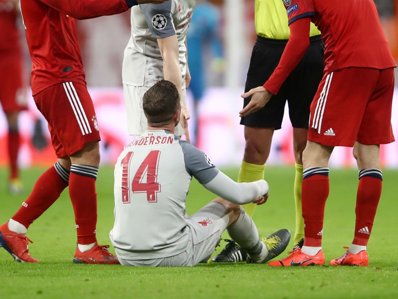 Klopp fears Henderson injury suffered in Bayern victory 'looks serious enough'