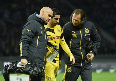 Mkhitaryan injury blow for Dortmund