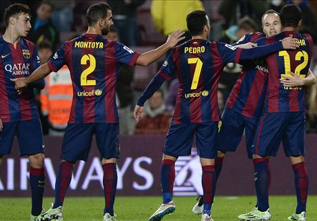 Barca 8-1 Huesca: Pedro hat trick