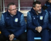 Aston Villa manager Paul Lambert with former assistant Roy Keane