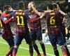 Lionel Messi Neymar Andres Iniesta Xavi Barcelona 23032014