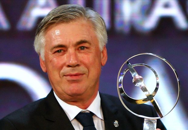 Ancelotti wins best coach of the year award