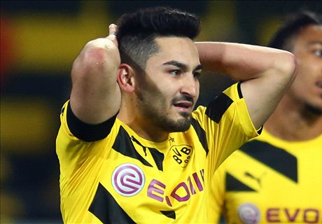 Gundogan injury blow for Dortmund