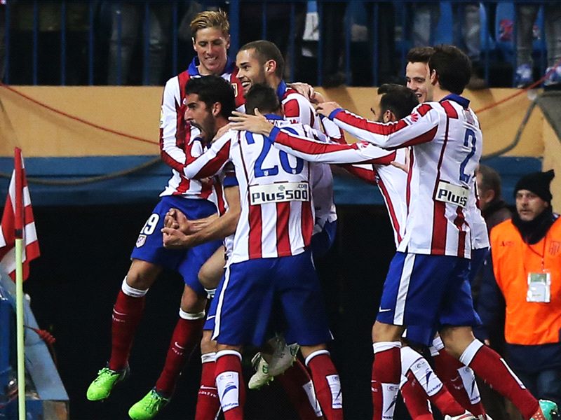 Raul Garcia Fernando Torres Mario Suarez Atletico Madrid Real Madrid Copa del Rey 01072014