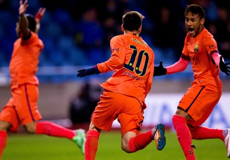 Messi brilla para el 4-0 de Barcelona