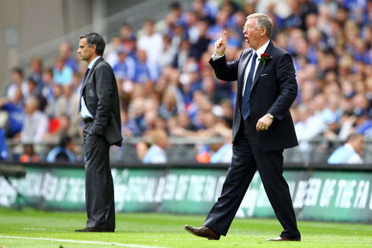 Jose Mourinho & Sir Alex Ferguson (Getty)