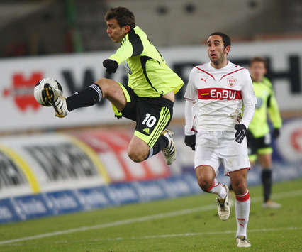 Bundesliga: VfB Stuttgart - VfL Wolfsburg, Zvjezdan Misimovic, Cristian Molinaro (Getty Images/Bongarts)