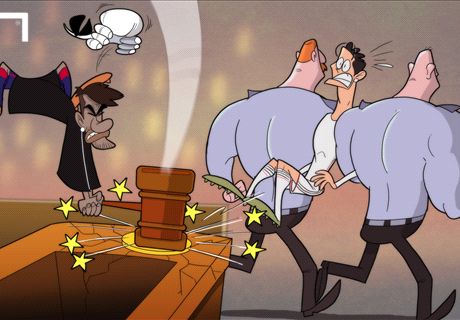 Caricatura: Neymar juzga a Cristiano
