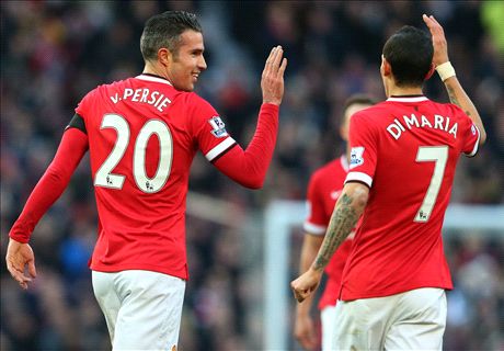 Man Utd 3-1 Leicester: Falcao & RVP goals