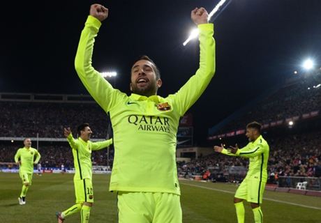 Alba, 100 partidos azulgrana