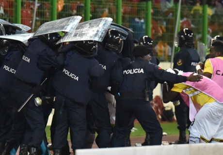 In Pictures: Violence erupts at AFCON