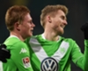 Wolfsburg team-mates Kevin De Bruyne and Andre Schurrle