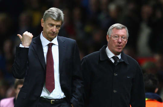 Arsene Wenger & Alex Ferguson, Arsenal-Manchester United (Getty Images)