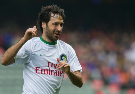Raul nets penalty on Cosmos debut