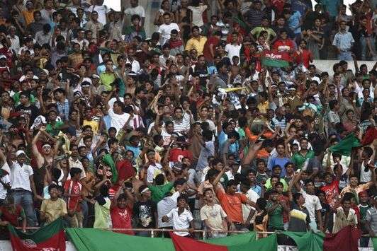 Mohun Bagan fans at the salt lake stadium (Mango Peel)